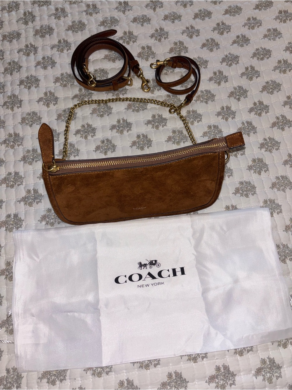 COACH Suede waverly bag